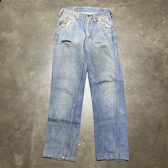 Vintage 60s Maverick Blue Bell Western Jeans 28x30 - Picture 1 of 6